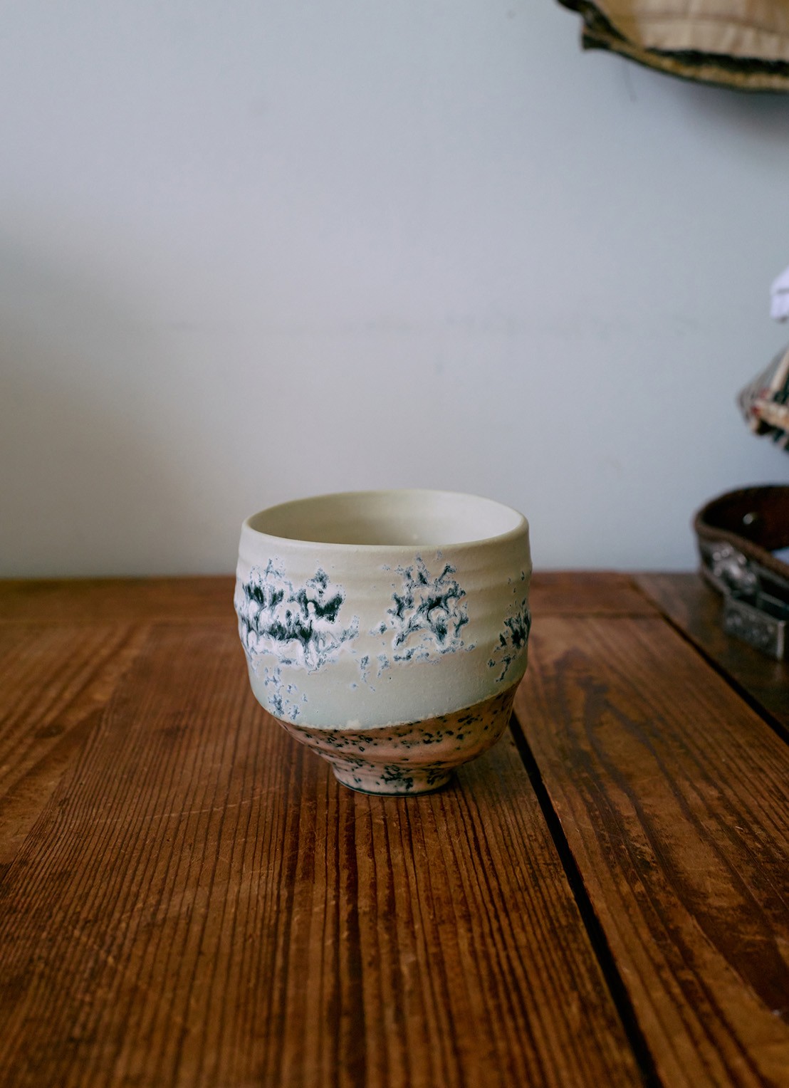 HKliving Koffiekopje 7,5 cm - achterkant lichtblauw