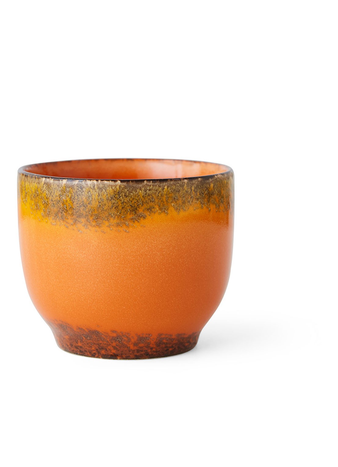 HKliving Liberica koffiekopje 25 cl - voorkant oranje
