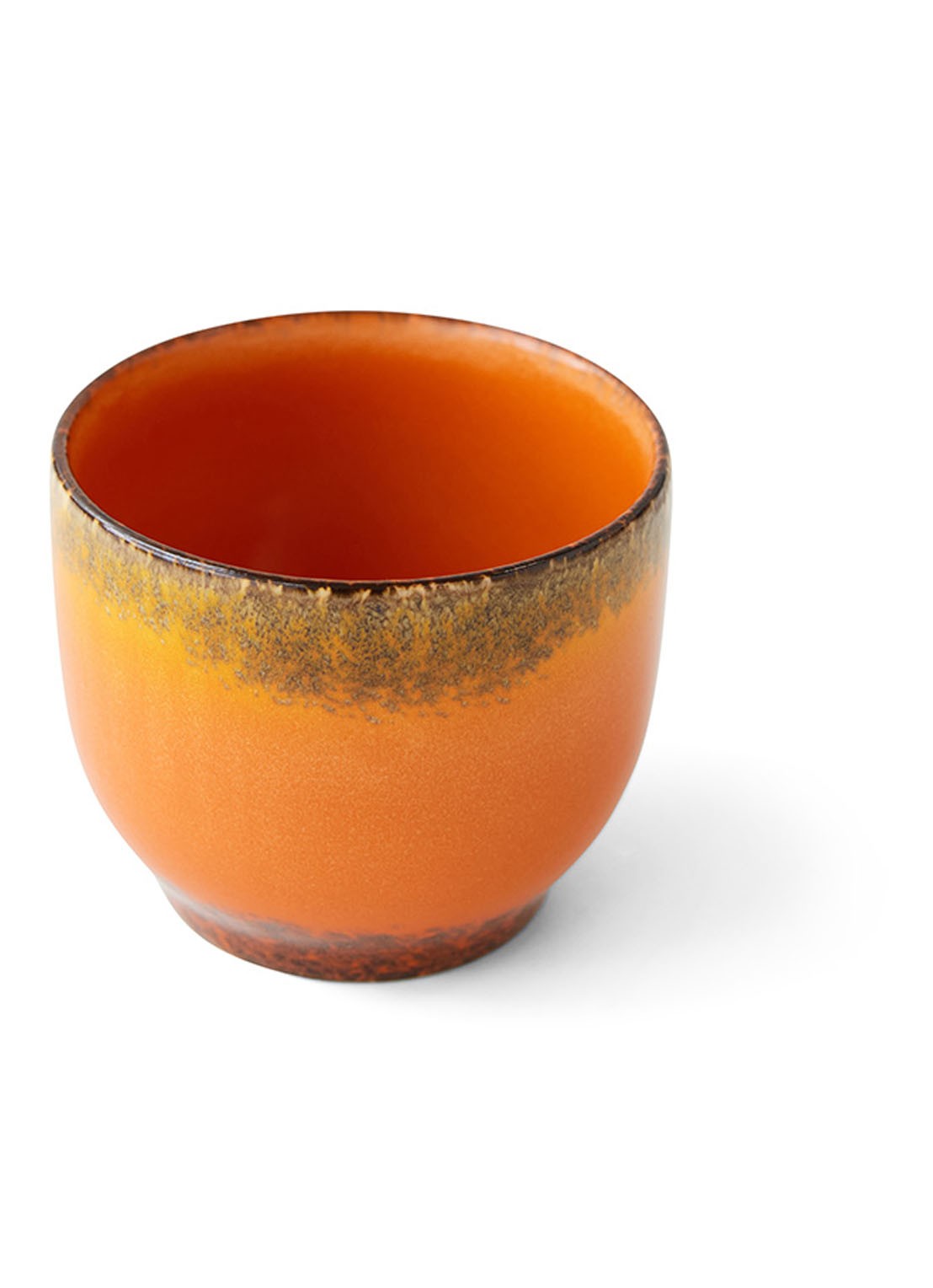 HKliving Liberica koffiekopje 25 cl - voorkant 2 oranje