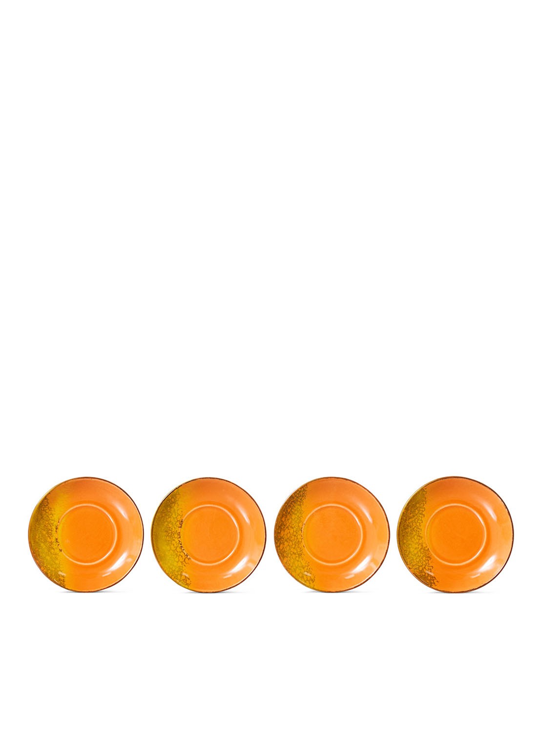 HKliving Light Roast schotel 11,5 cm - detail oranje