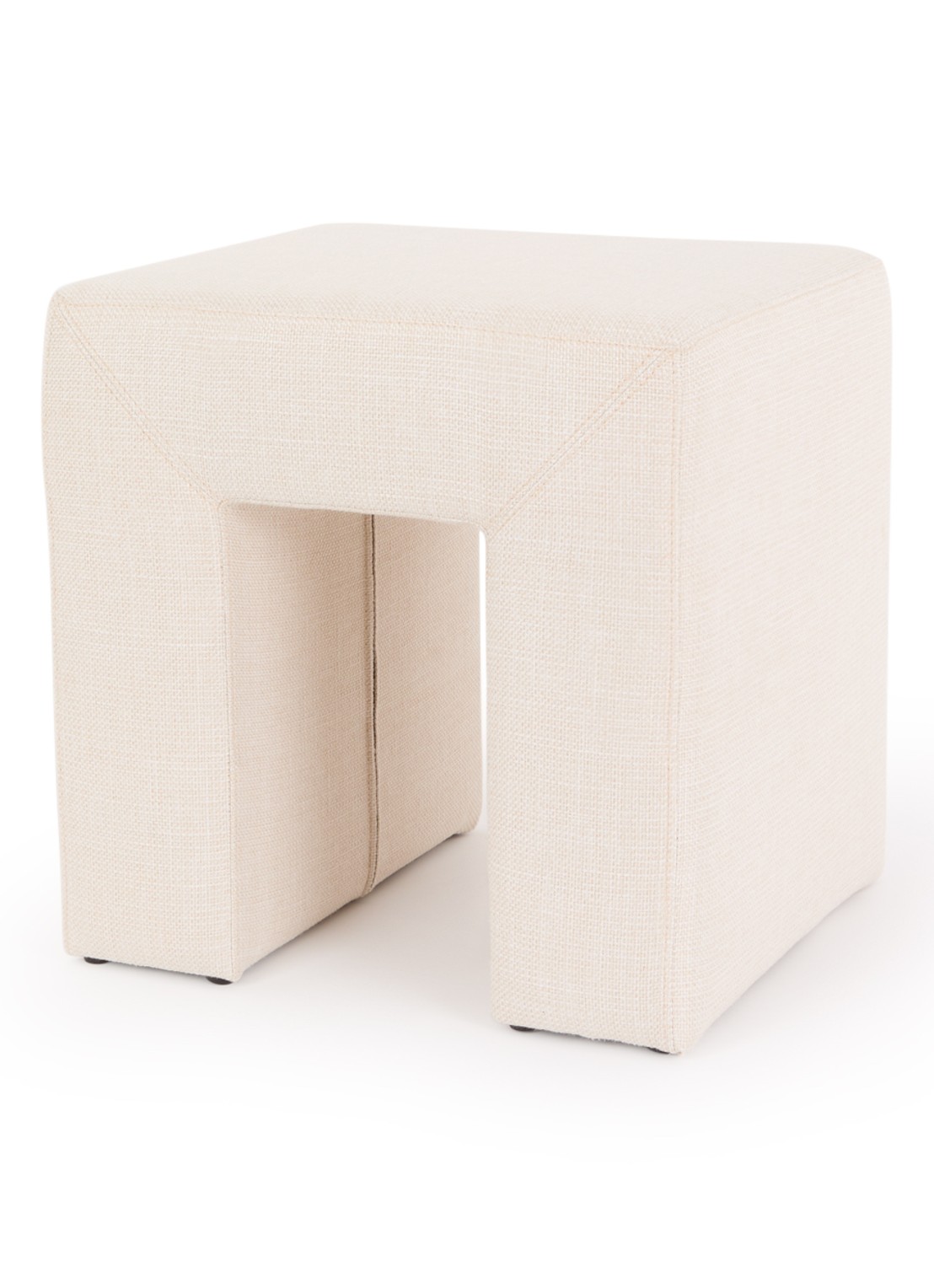 HKliving Lobby kruk 45 x 45cm - voorkant creme