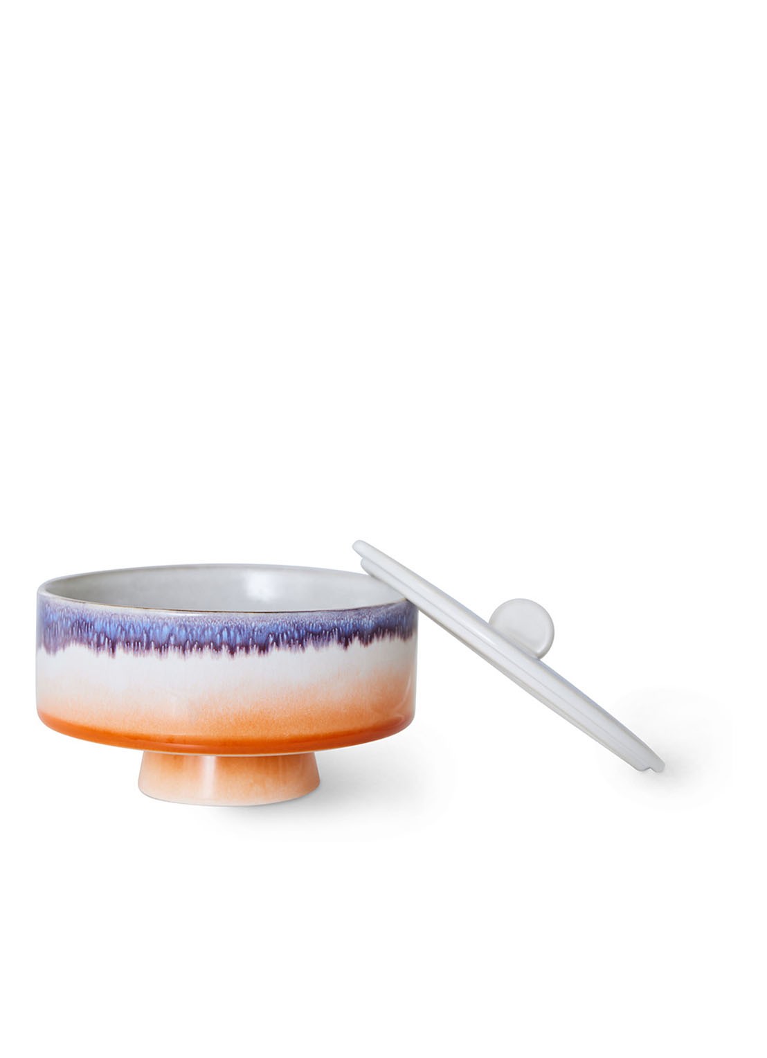 HKliving Mauve voorraadpot 14 cm - detail 3 oranje