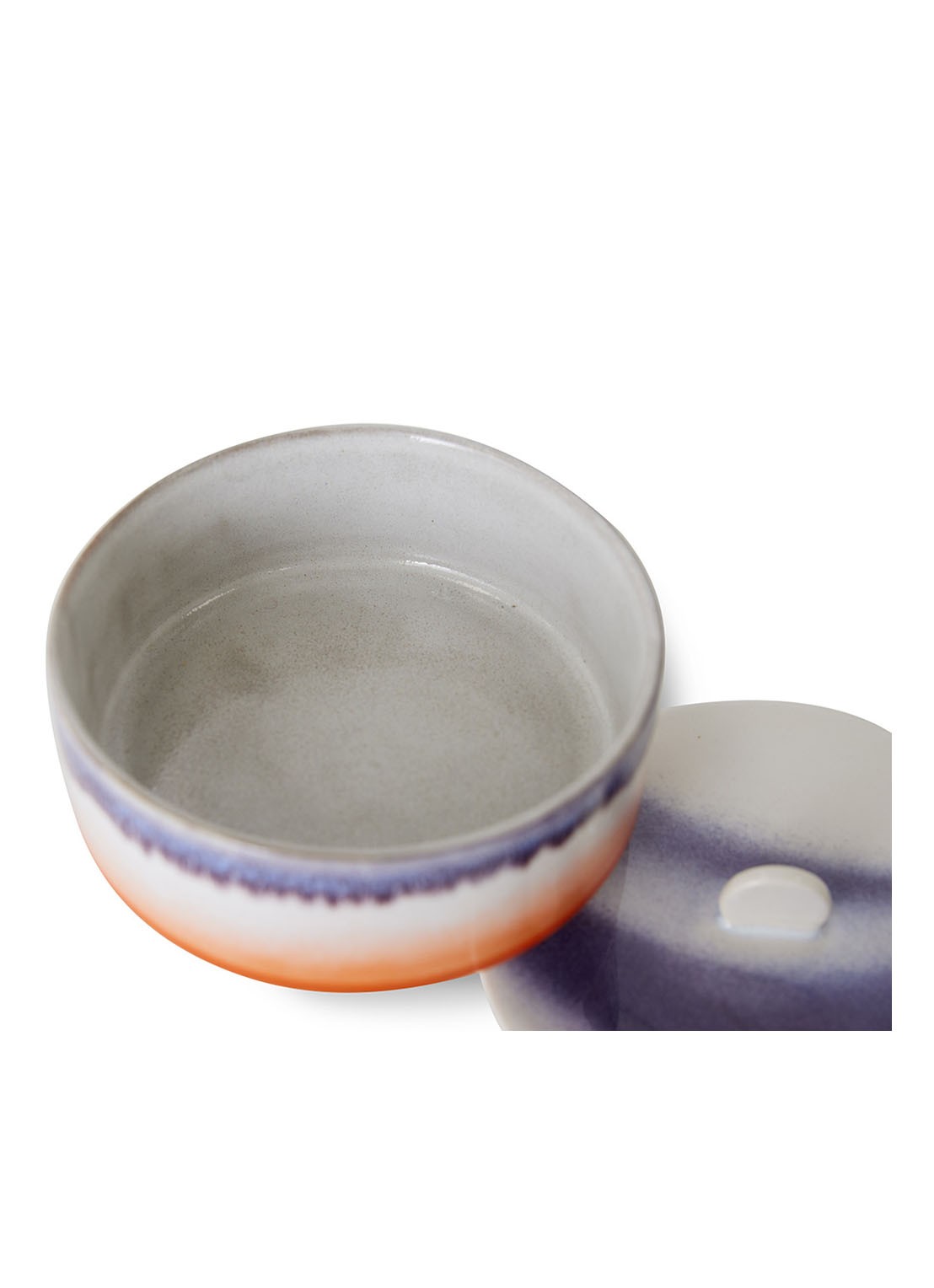 HKliving Mauve voorraadpot 14 cm - detail 4 oranje