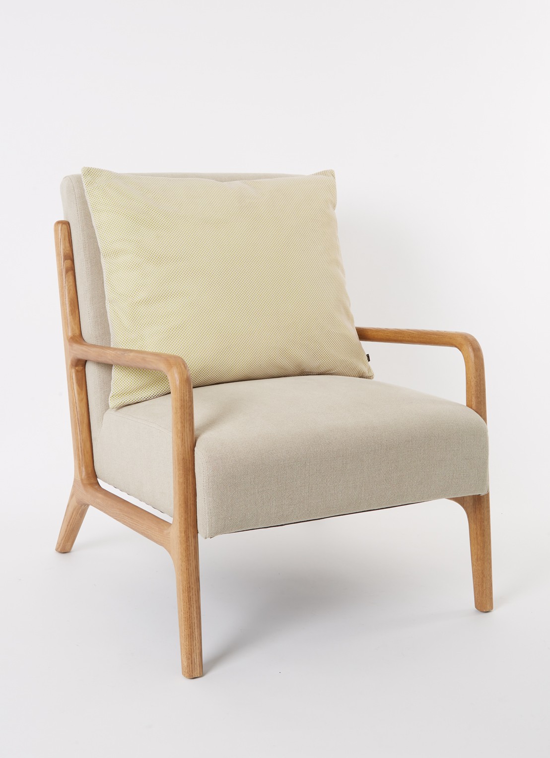 HKliving Mesh sierkussen 50 x 60 cm  - voorkant 4 lime