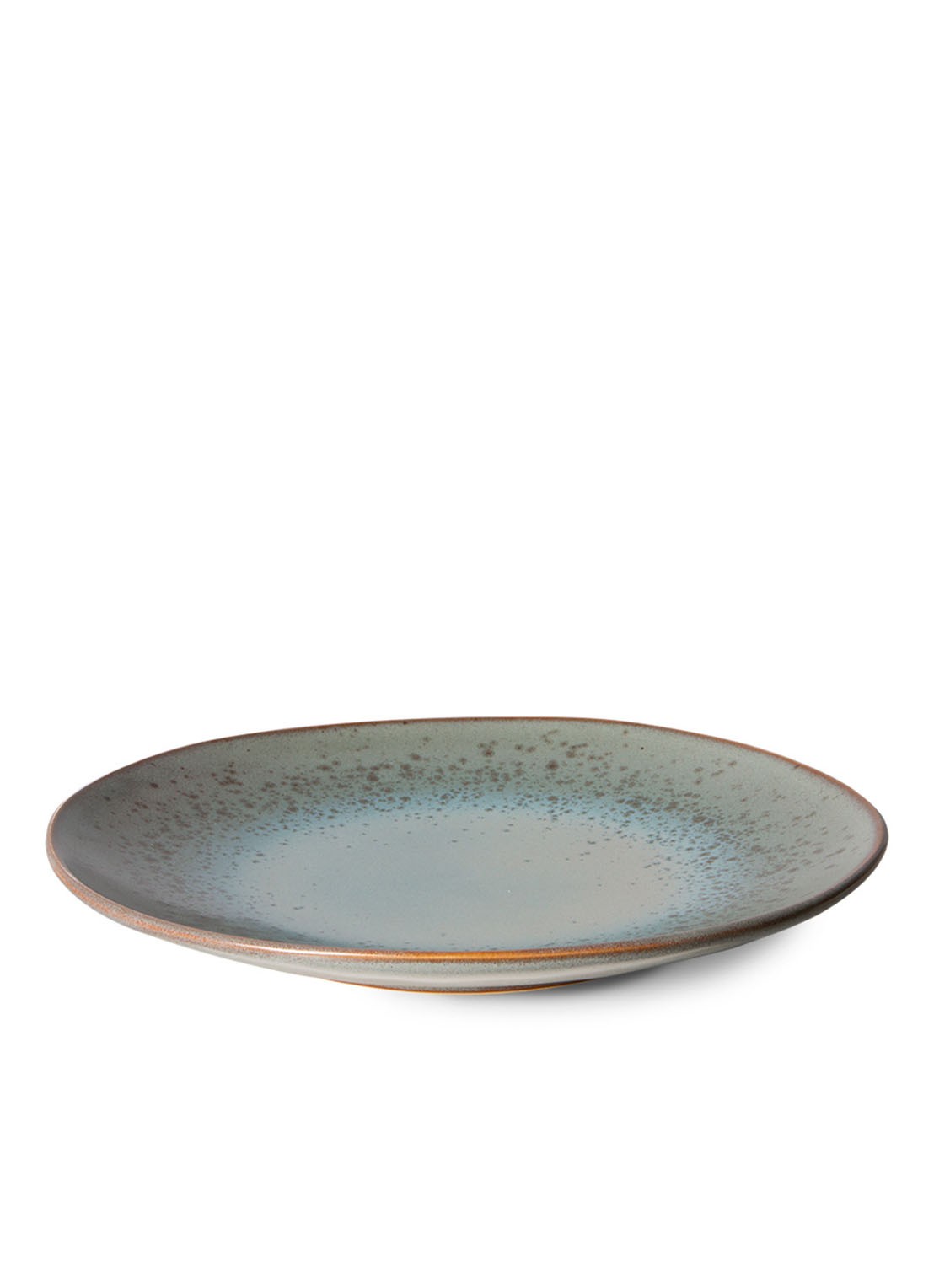 HKliving Mineral dinerbord 27 cm set van 2 - detail grijs