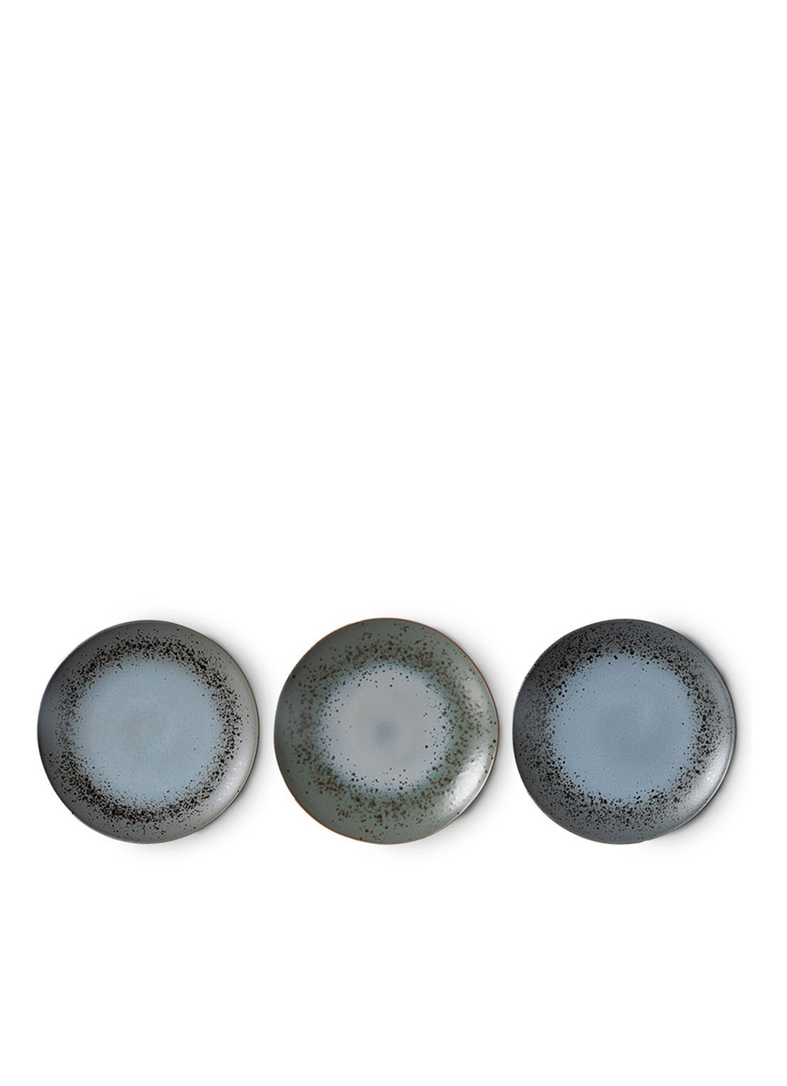 HKliving Mineral dinerbord 27 cm set van 2 - detail 2 grijs
