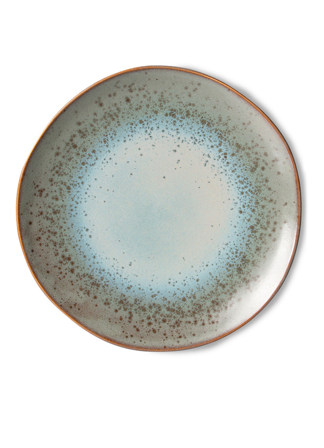 HKliving Mineral dinerbord 27 cm set van 2 - voorkant 5 grijs