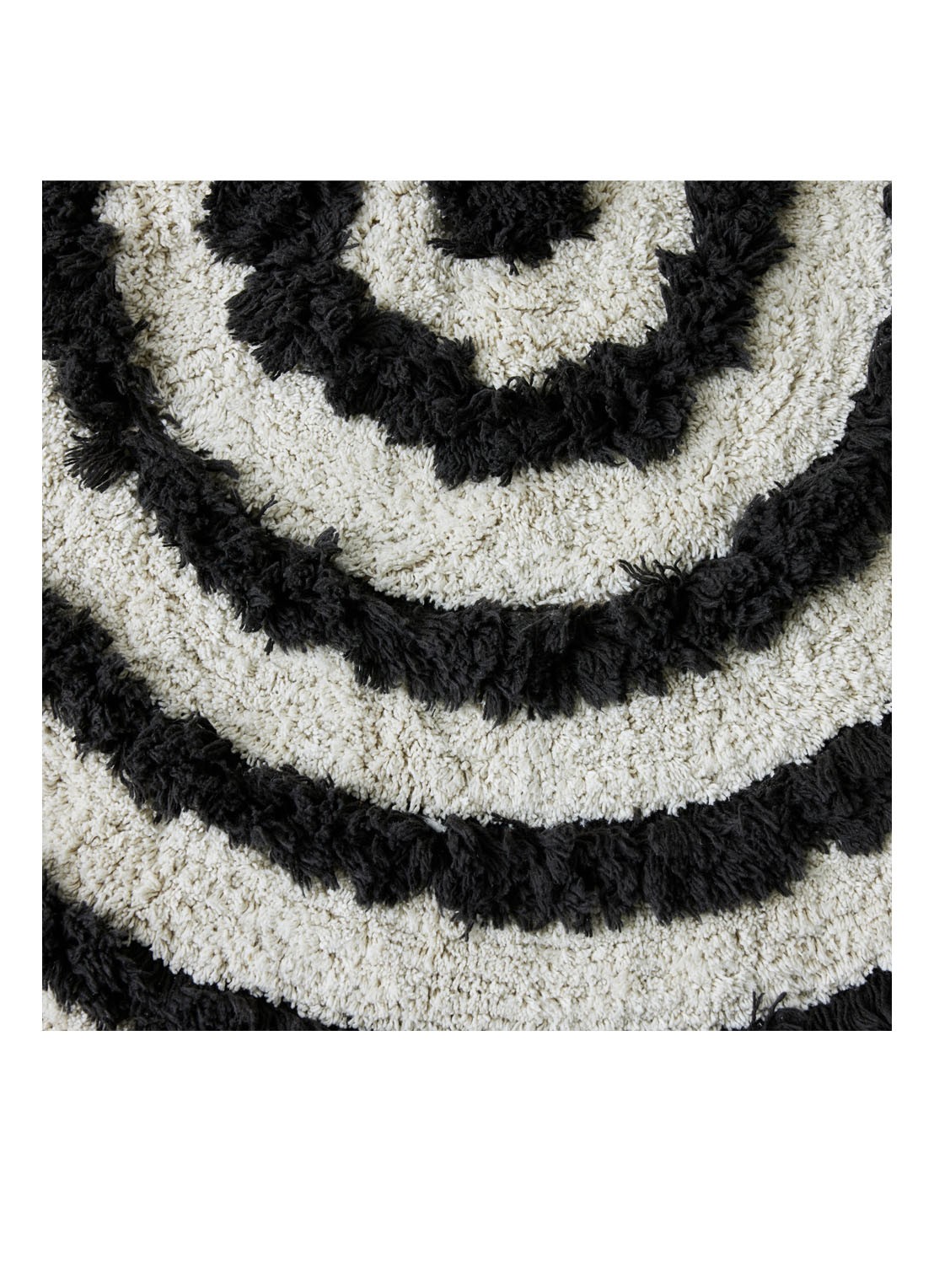 HKliving Mono badmat ø120 cm - detail 2 multicolor