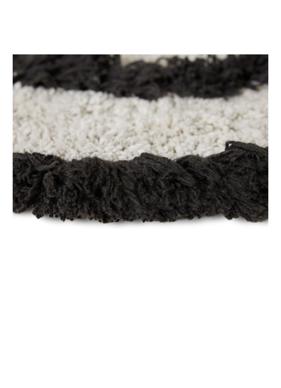 HKliving Mono badmat ø80 cm - detail 3 wit