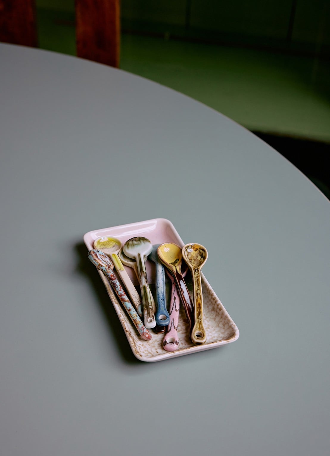 HKliving Muse schaal 18,5 cm - achterkant roze