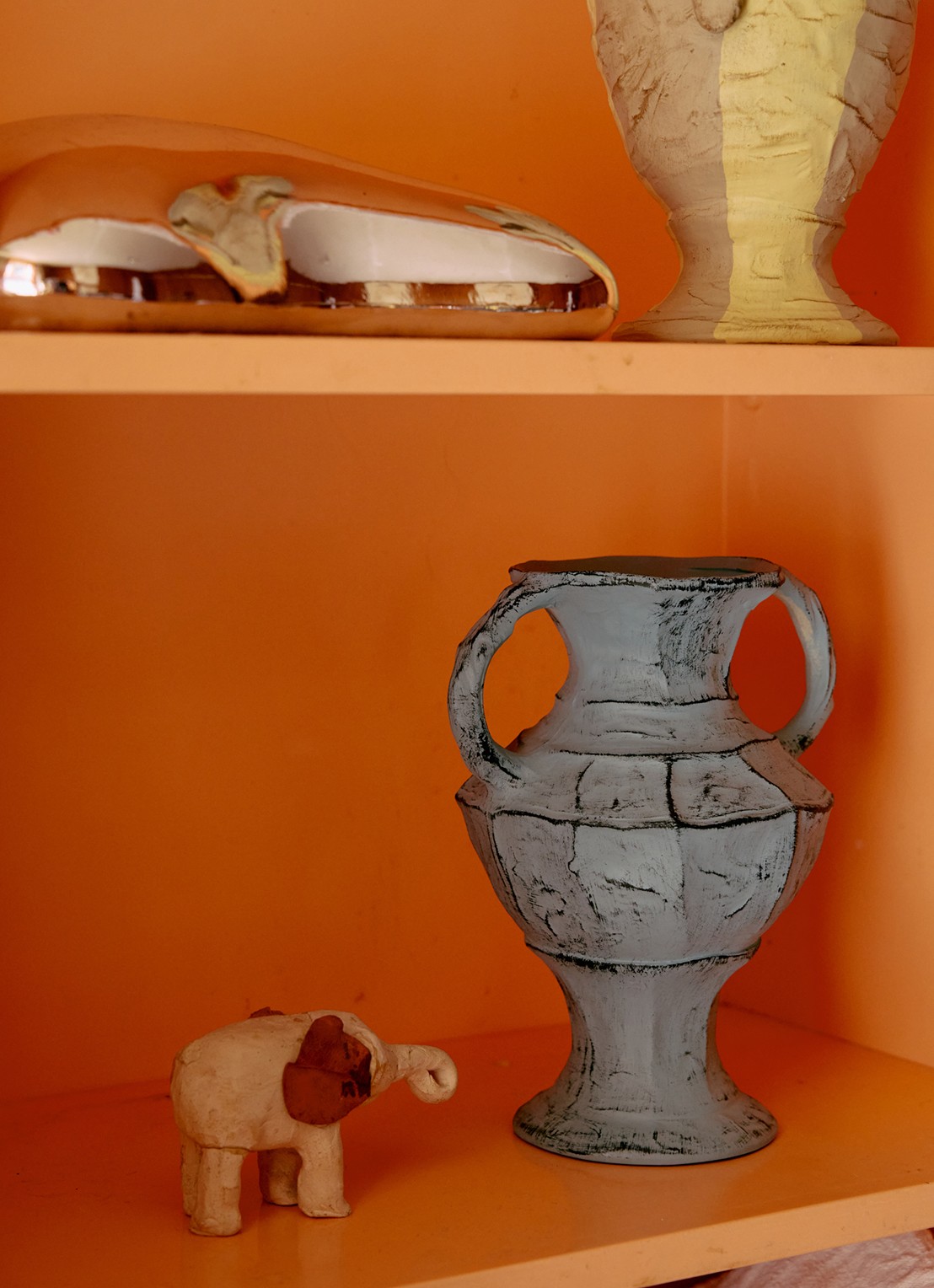HKliving New Classics vaas - detail 5 blauw