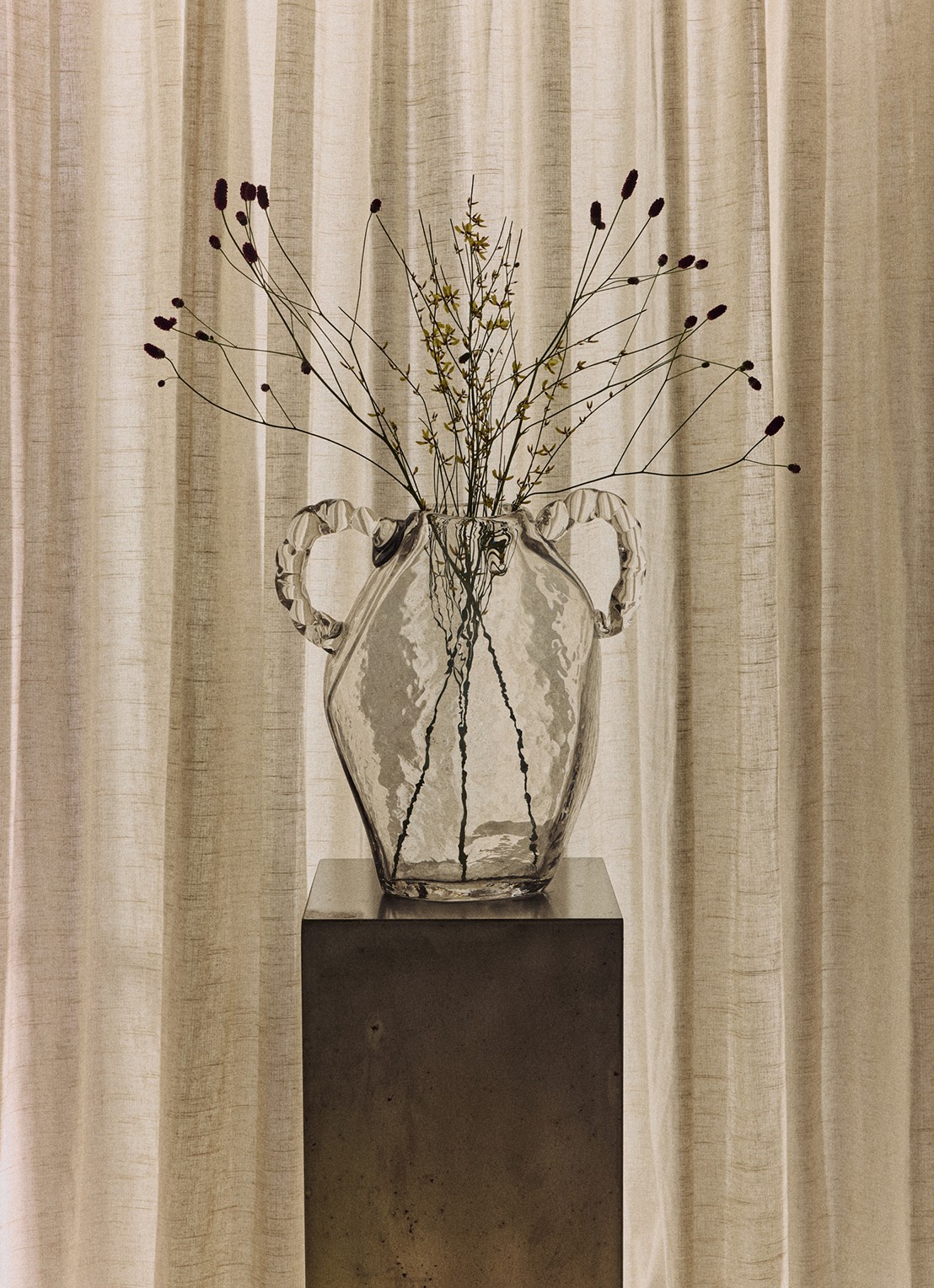HKliving Nienke Sikkema Amfora vaas - detail 5 transparant