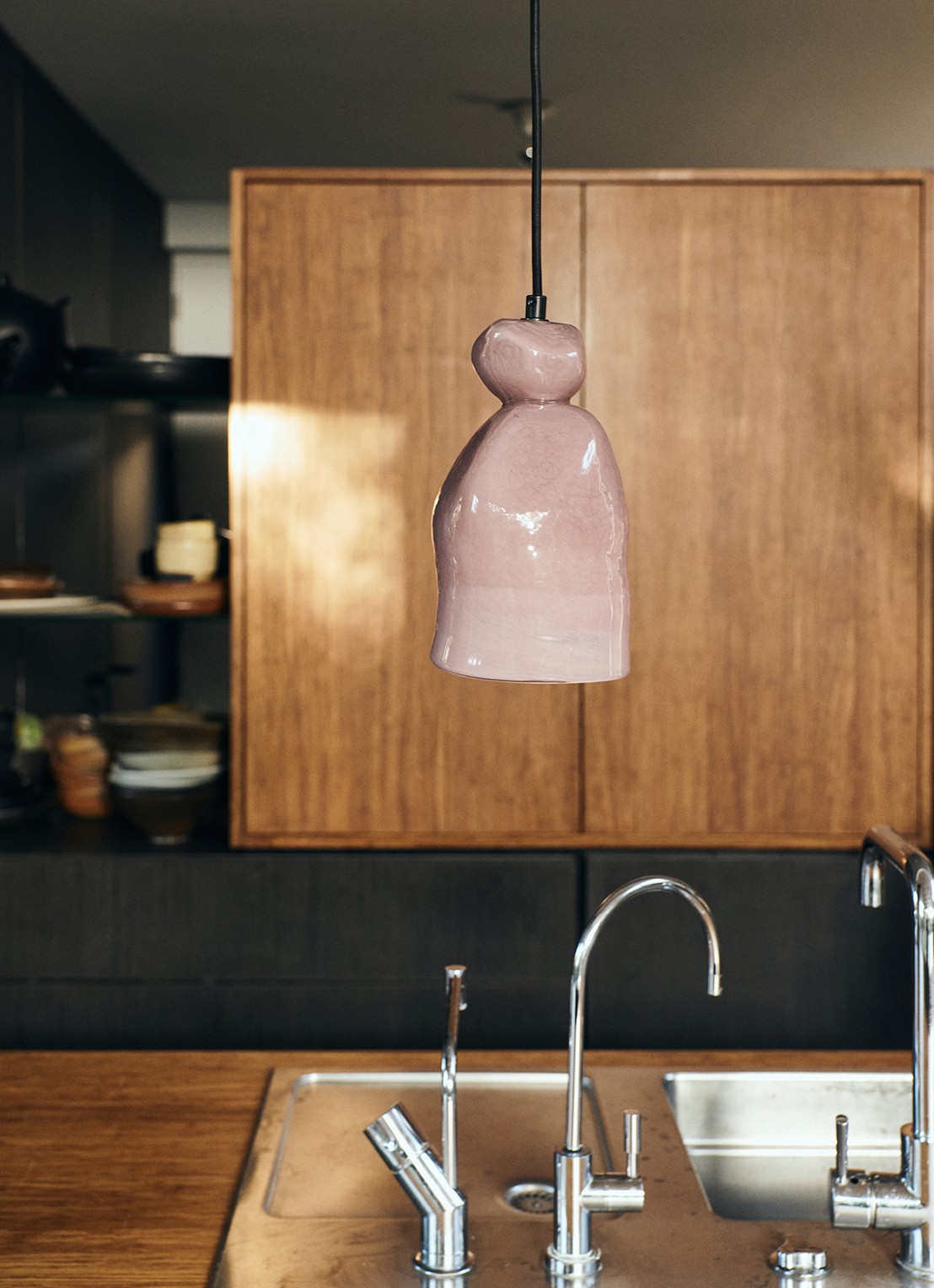HKliving Nienke Sikkema hanglamp 28 cm - detail 5 roze