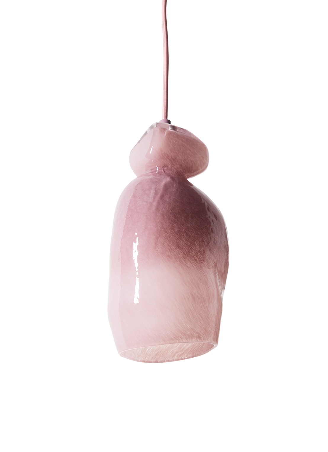 HKliving Nienke Sikkema hanglamp 28 cm - voorkant 3 roze