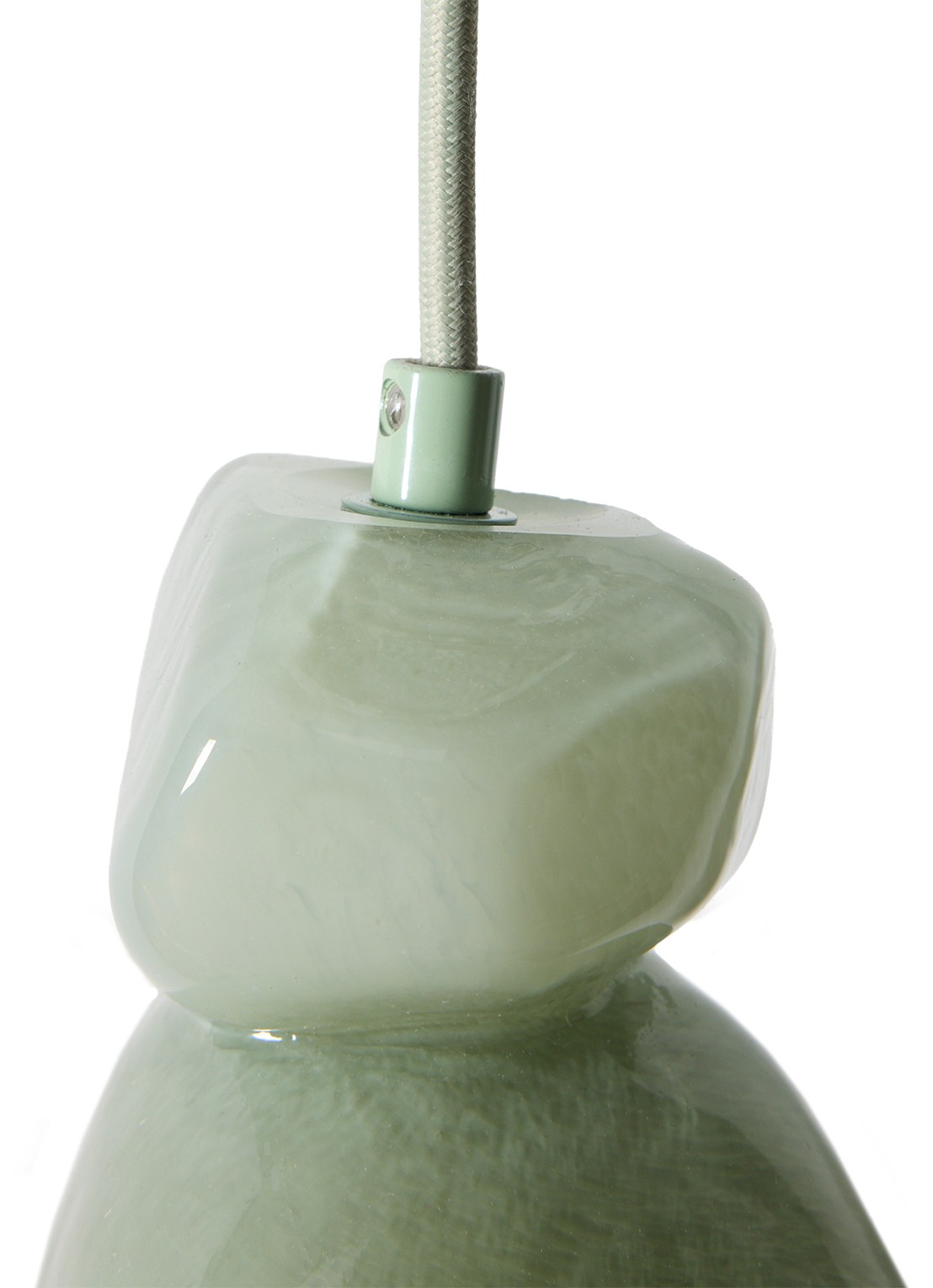 HKliving Nienke Sikkema hanglamp 28 cm - achterkant groen