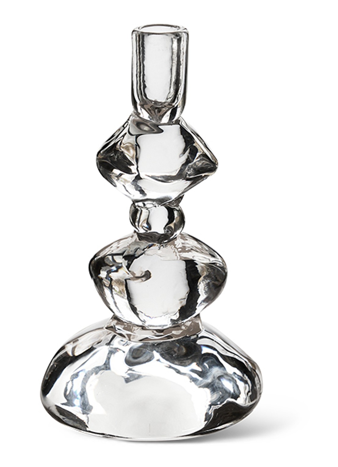 HKliving Nienke Sikkema kandelaar 23 cm - voorkant 4 transparant