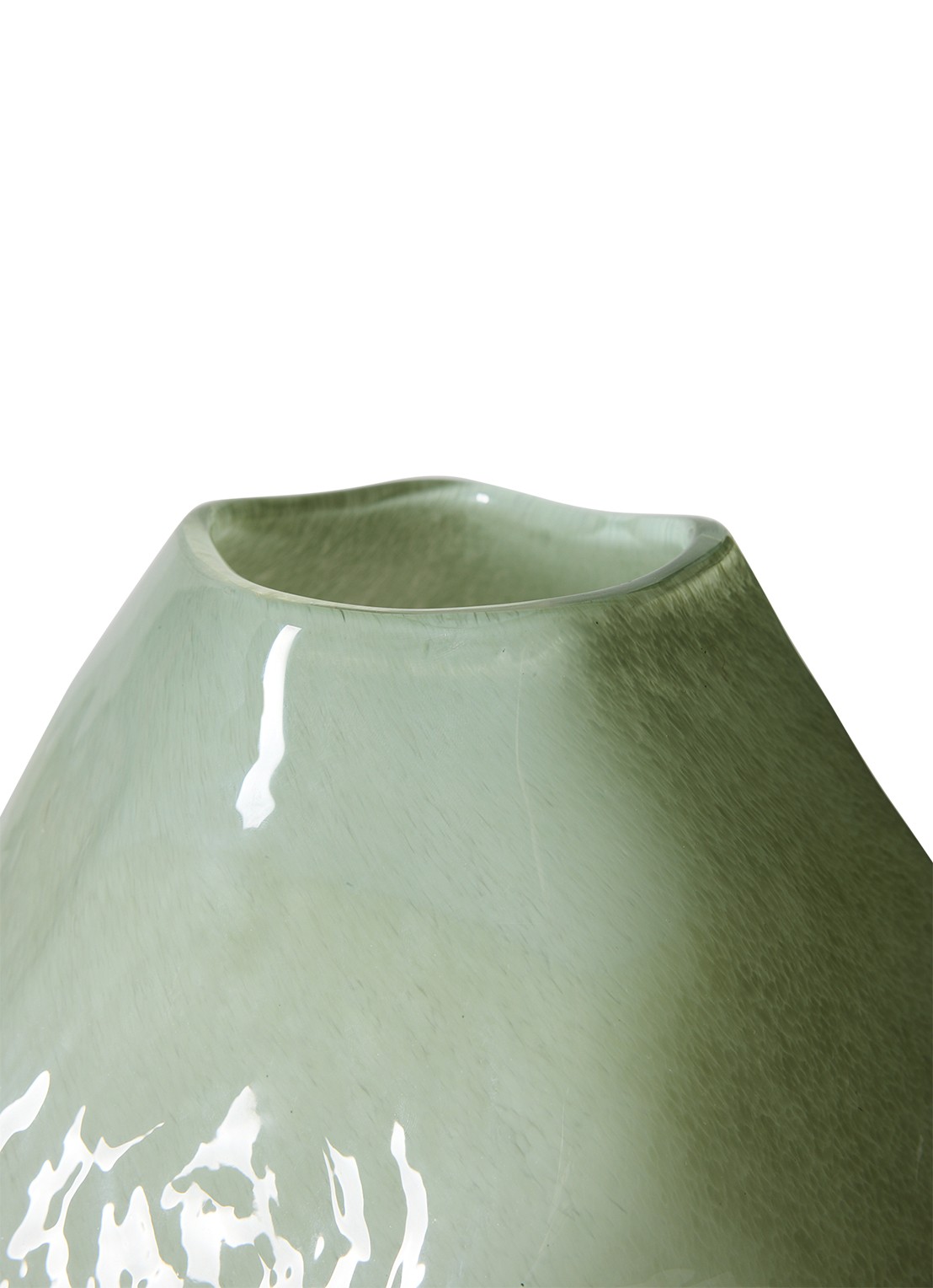 HKliving Nienke Sikkema vaas 34 cm - voorkant 5 groen