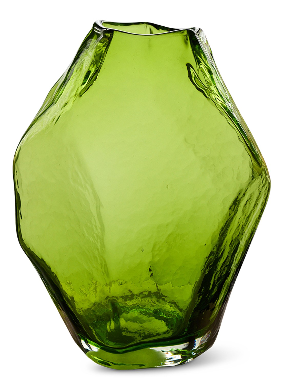 HKliving Nienke Sikkema vaas 34 cm - voorkant 2 groen