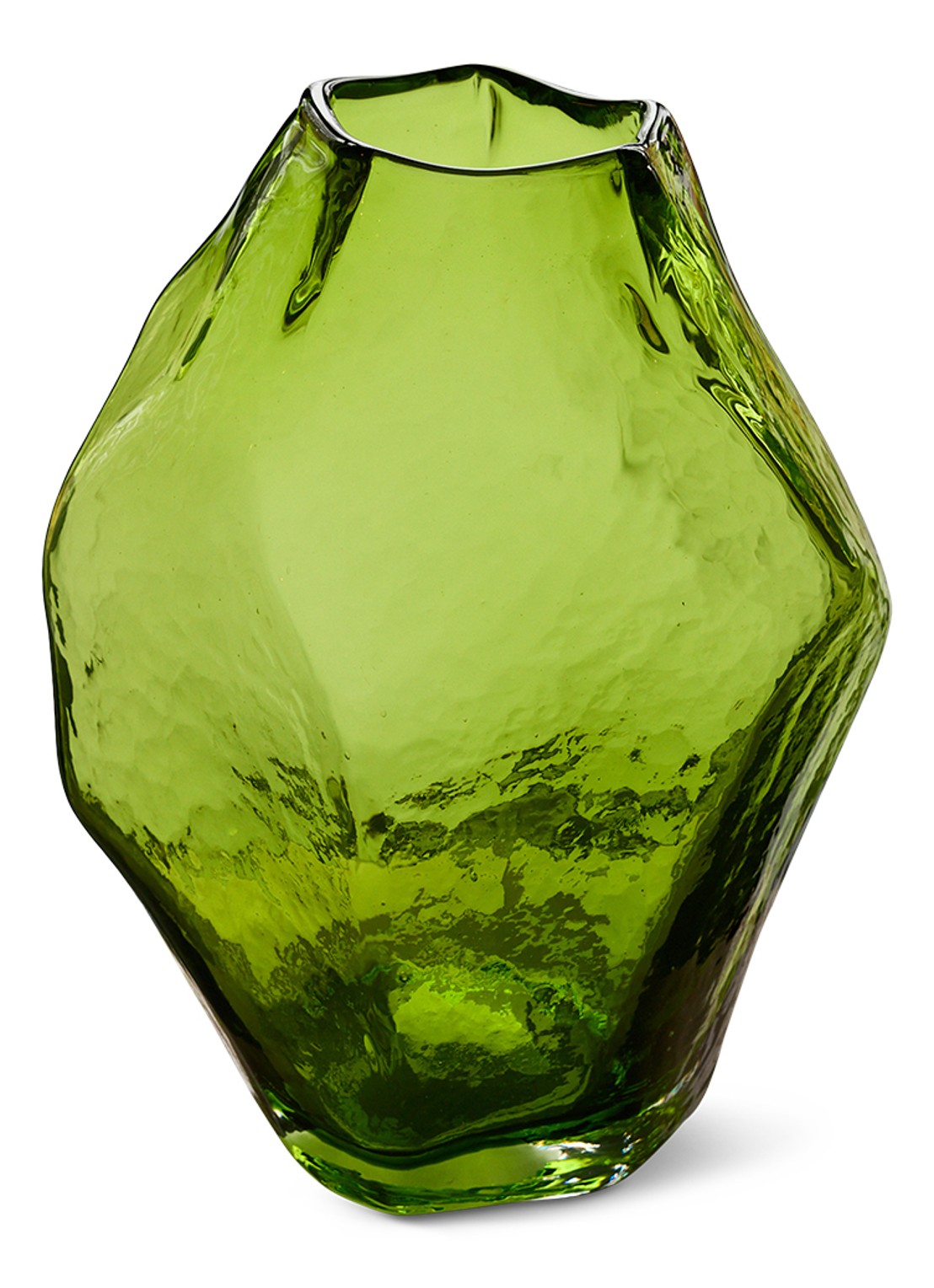 HKliving Nienke Sikkema vaas 34 cm - voorkant 3 groen