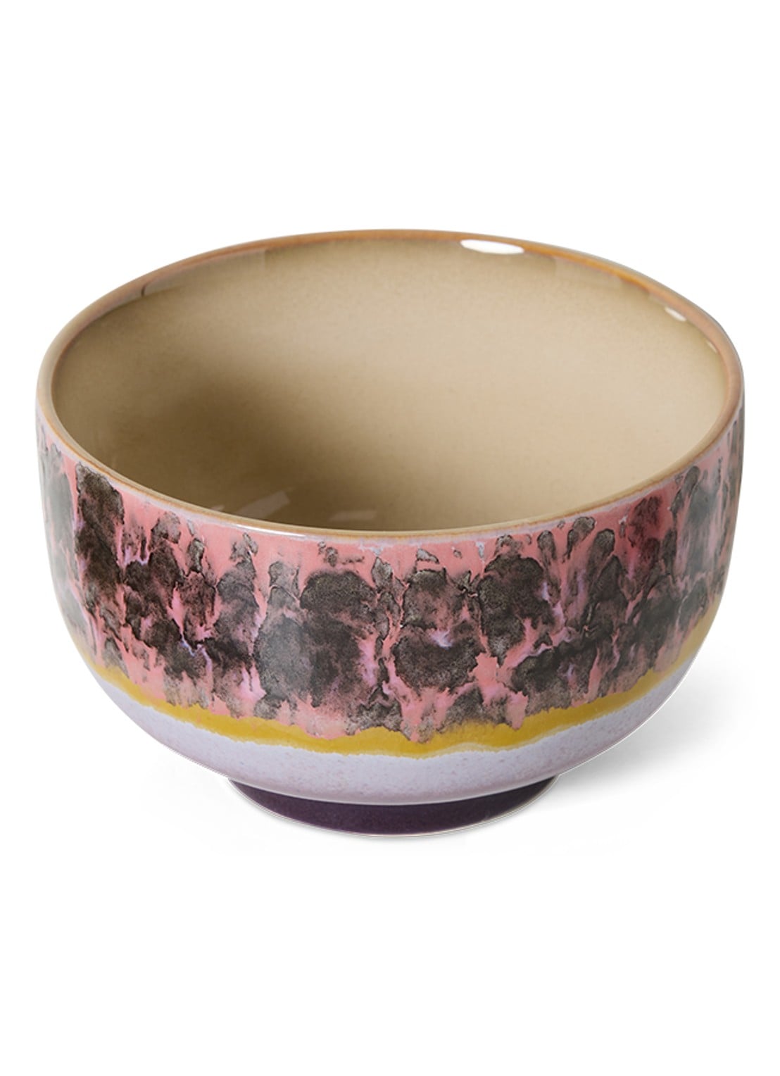 HKliving Noodle kom 13,5 cm - voorkant 2 roze