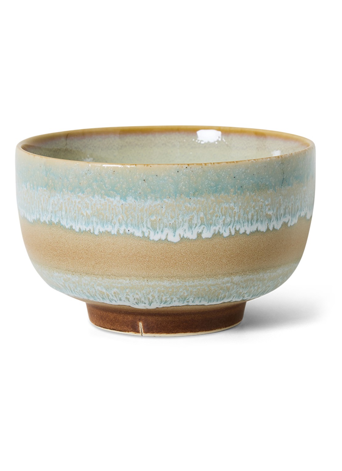 HKliving Noodle kom 13,5 cm - voorkant 3 blauw