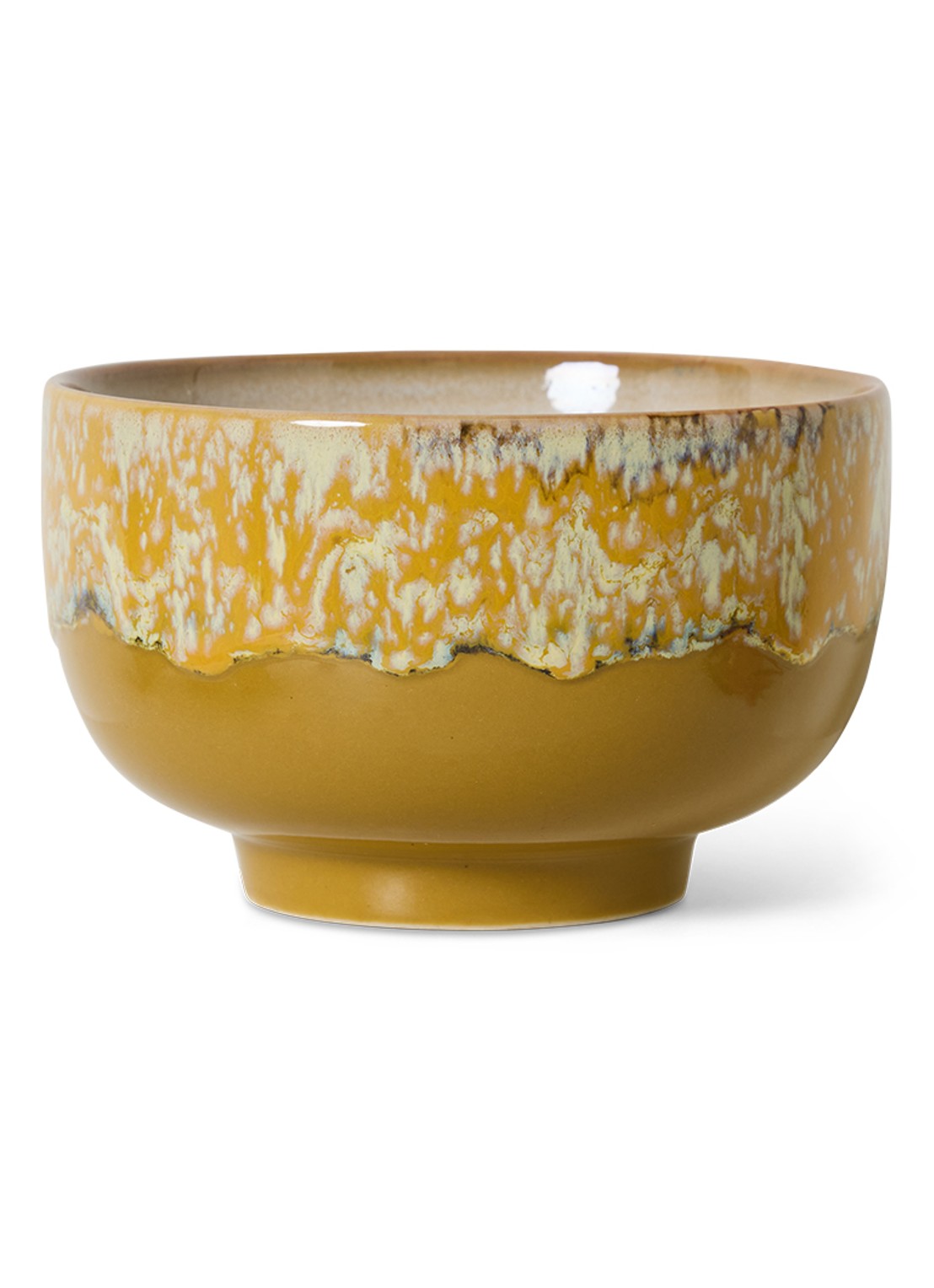 HKliving Noodle kom 13,5 cm - voorkant multicolor