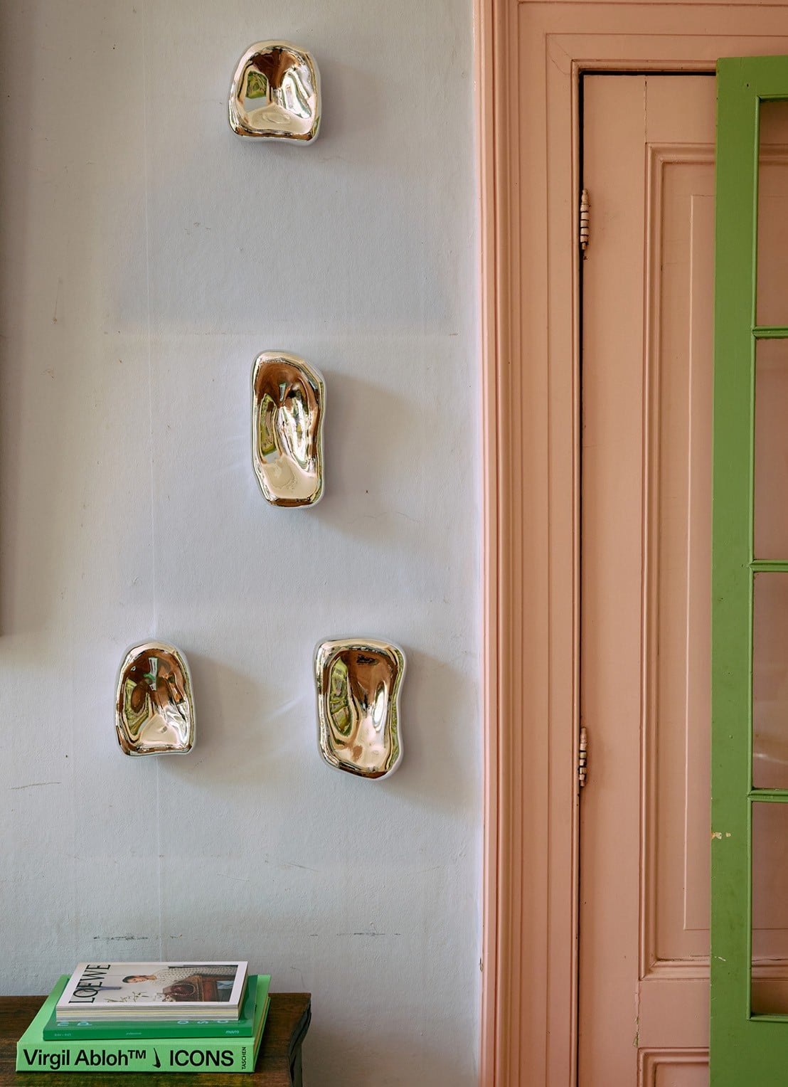 HKliving Ornament set van 4 - achterkant 3 zilver