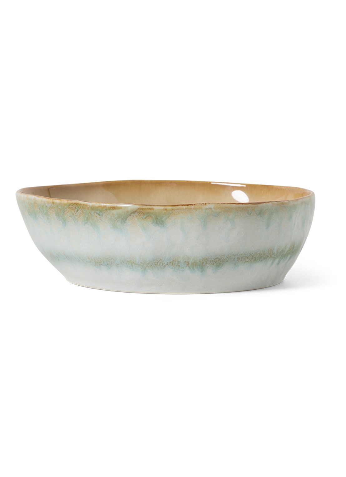 HKliving Pasta kom 19,5 cm set van 2 - voorkant 4 lichtblauw
