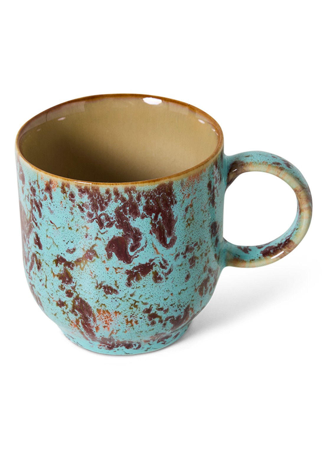 HKliving Patina mok - detail 3 turquoise