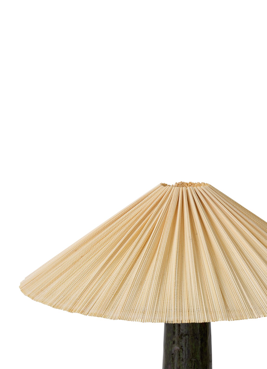 HKliving Plisse lampenkap 44 cm - achterkant naturel