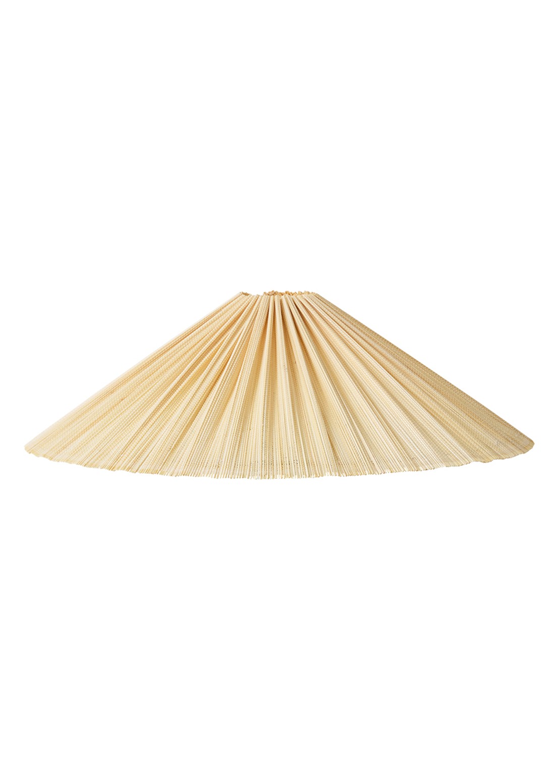 HKliving Plisse lampenkap 44 cm - voorkant 2 naturel