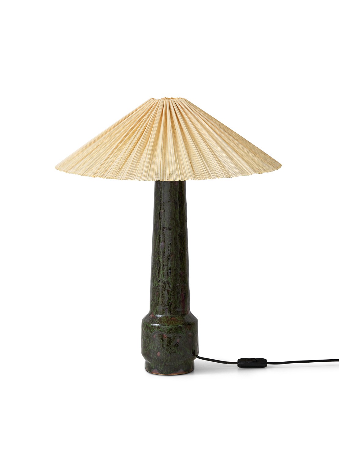 HKliving Plisse lampenkap 44 cm - voorkant 3 naturel