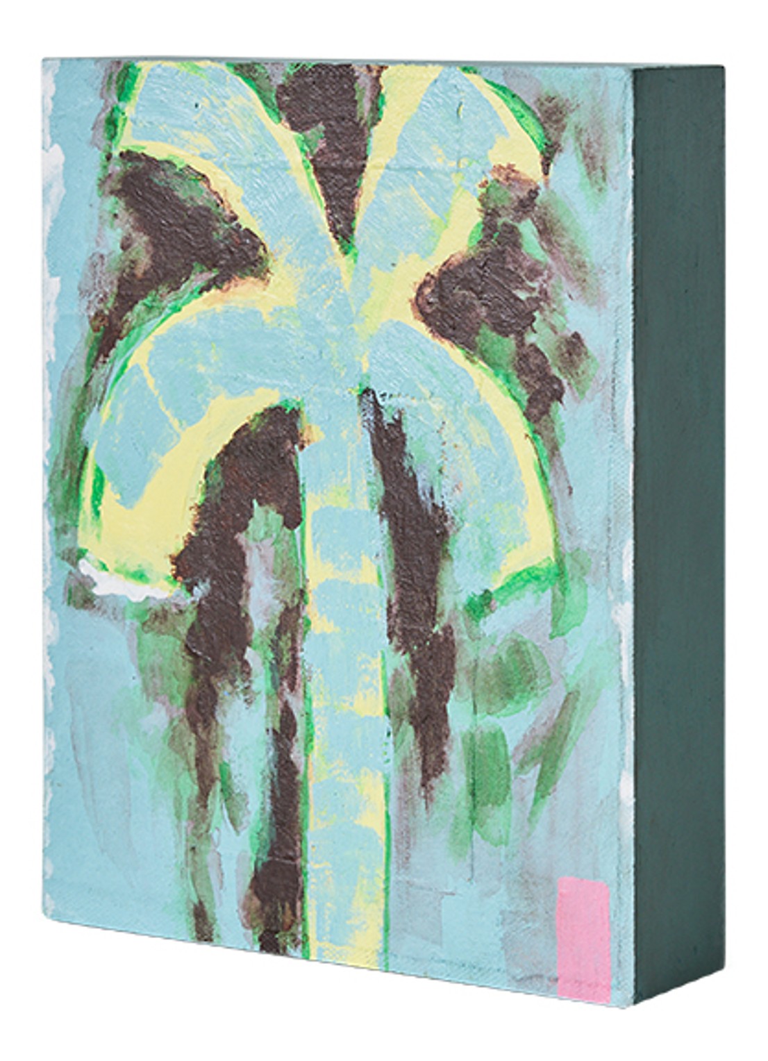 HKliving Pocket Exhibit: Palmate wandelement 20 x 16 cm - voorkant 6 blauw