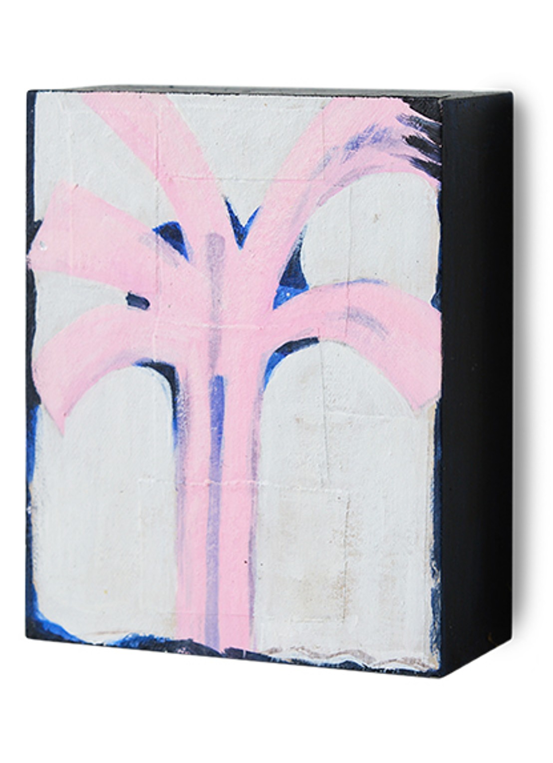 HKliving Pocket Exhibit: Palmlines wandelement 16 x 13 cm - voorkant 2 roze