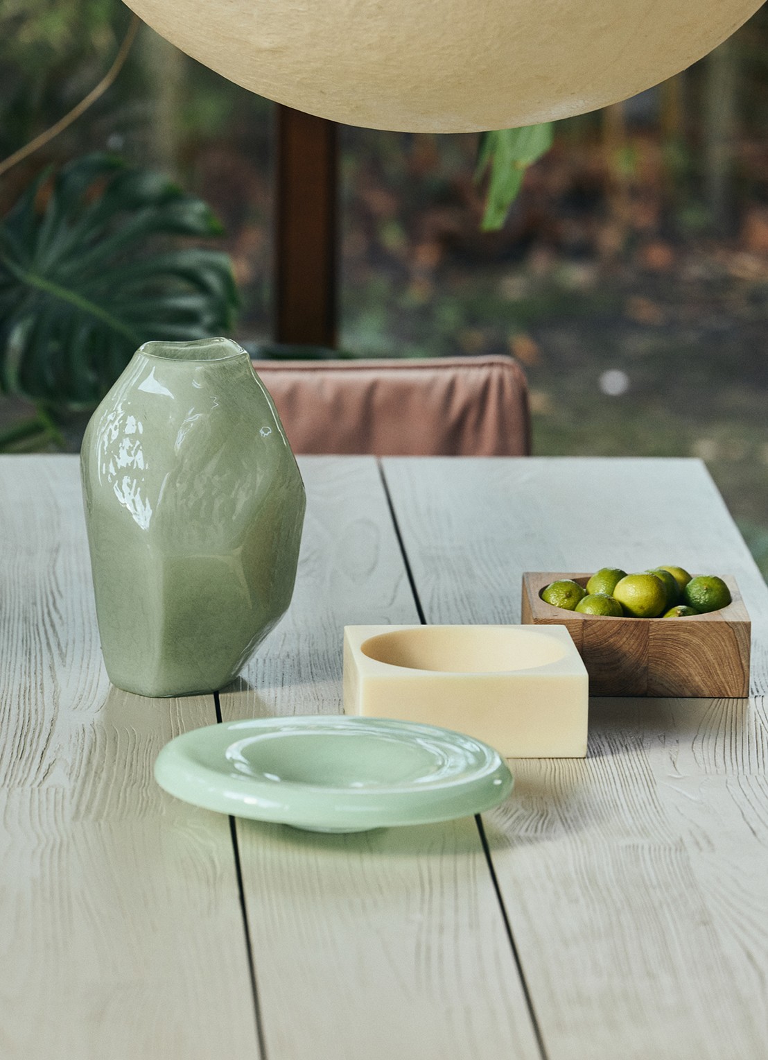 HKliving Pop schaal 22 x 22 cm - achterkant 4 gebroken wit