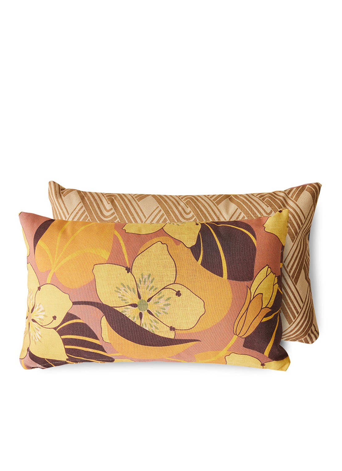 HKliving Printed sierkussen 60 x 35 cm - voorkant 6 multicolor