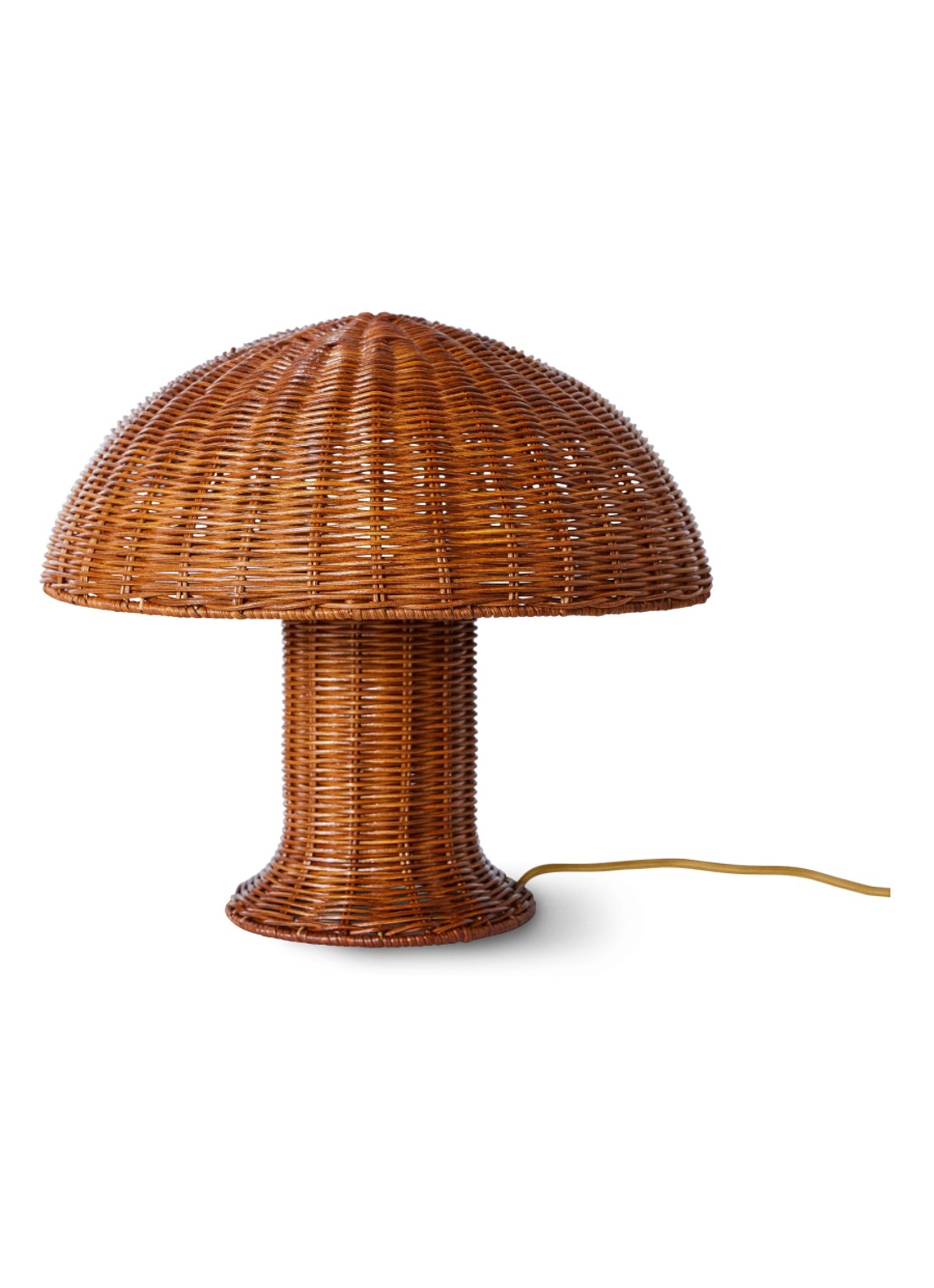 HKliving Rattan tafellamp 30 cm - voorkant bruin