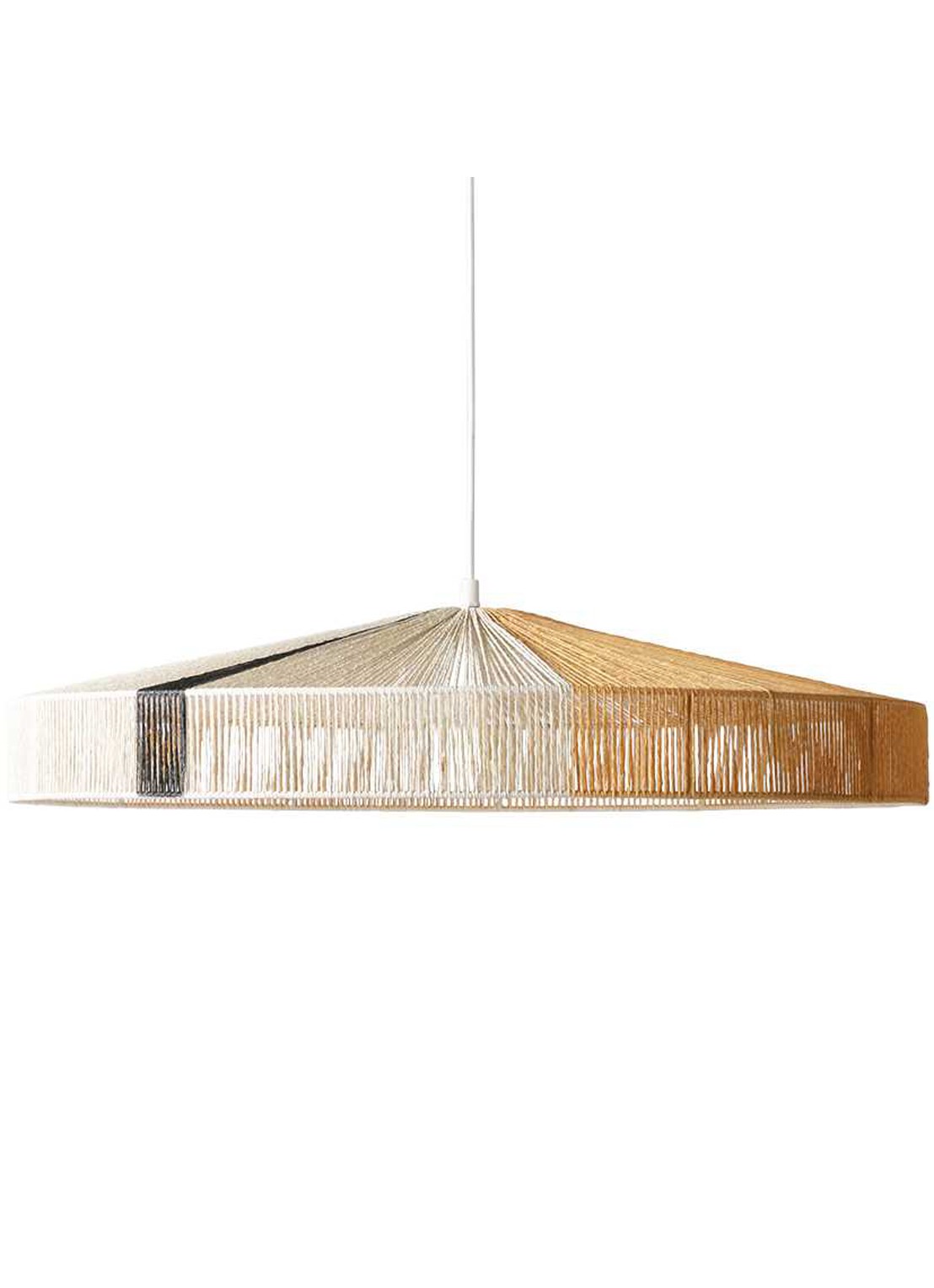 HKliving Rope hanglamp Ø70 cm - voorkant zwart