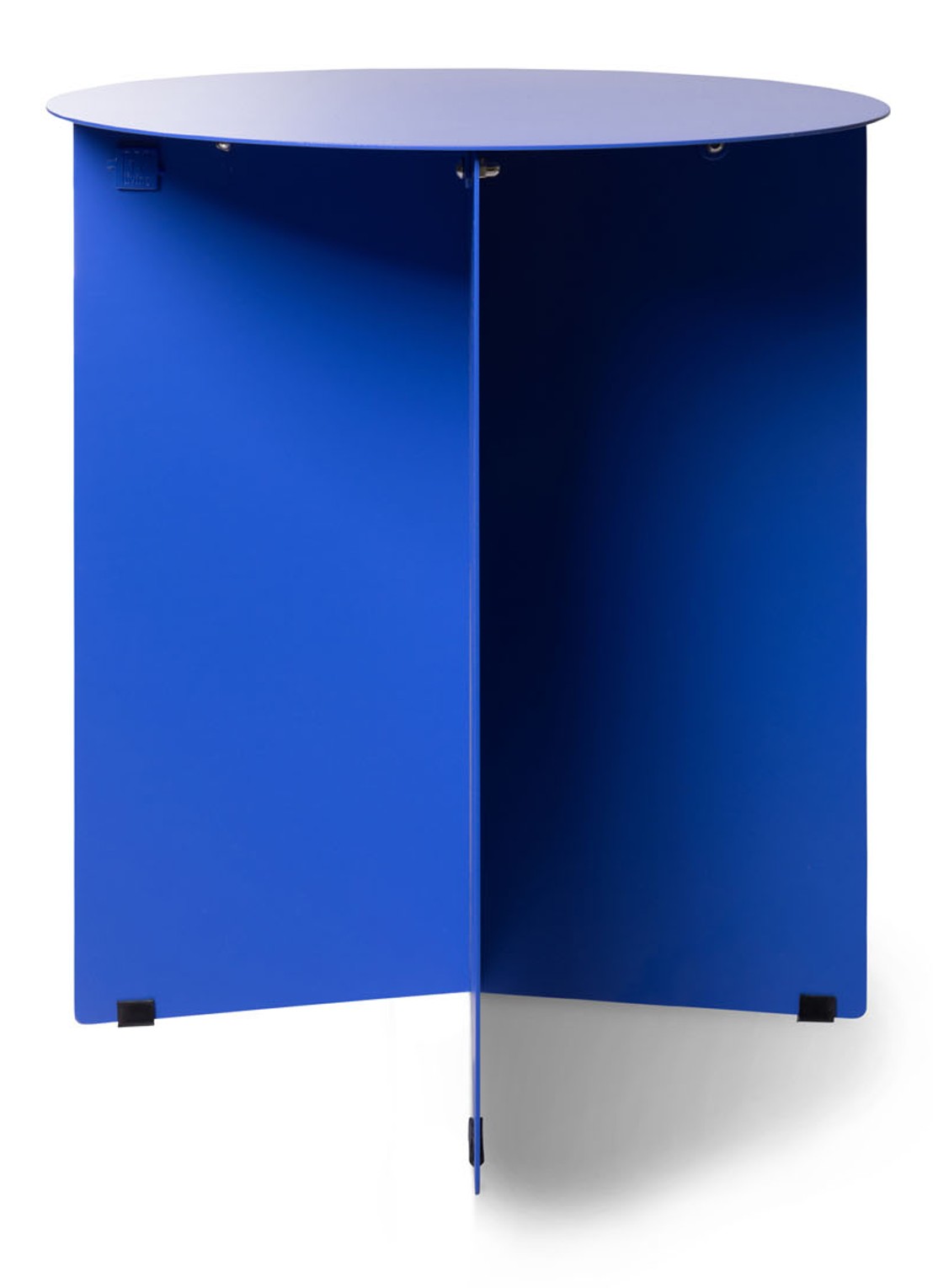 HKliving Round bijzettafel 40 cm - voorkant blauw