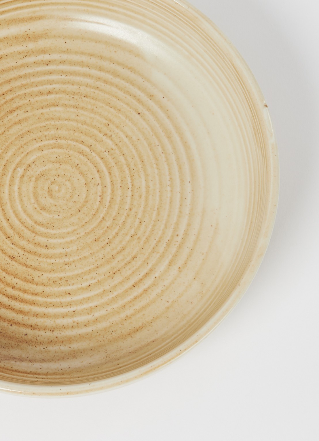 HKliving Rustic diep bord 22 cm - detail 4 zand