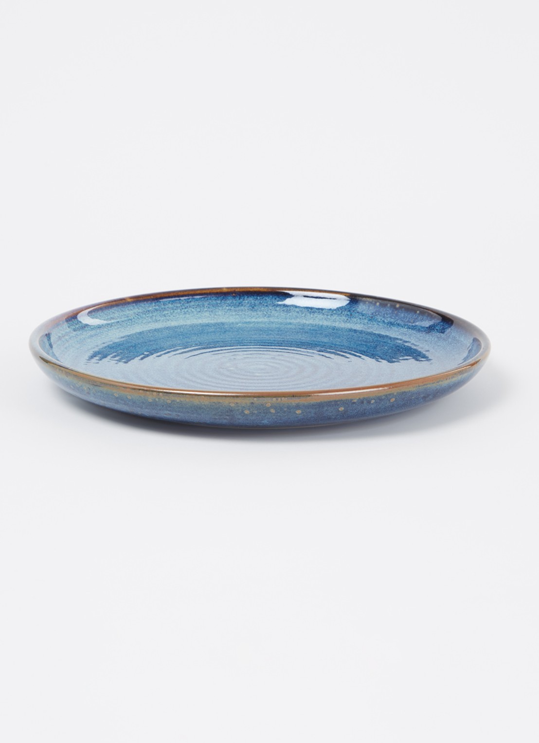 HKliving Rustic ontbijtbord 20,5 cm  - detail 2 indigo
