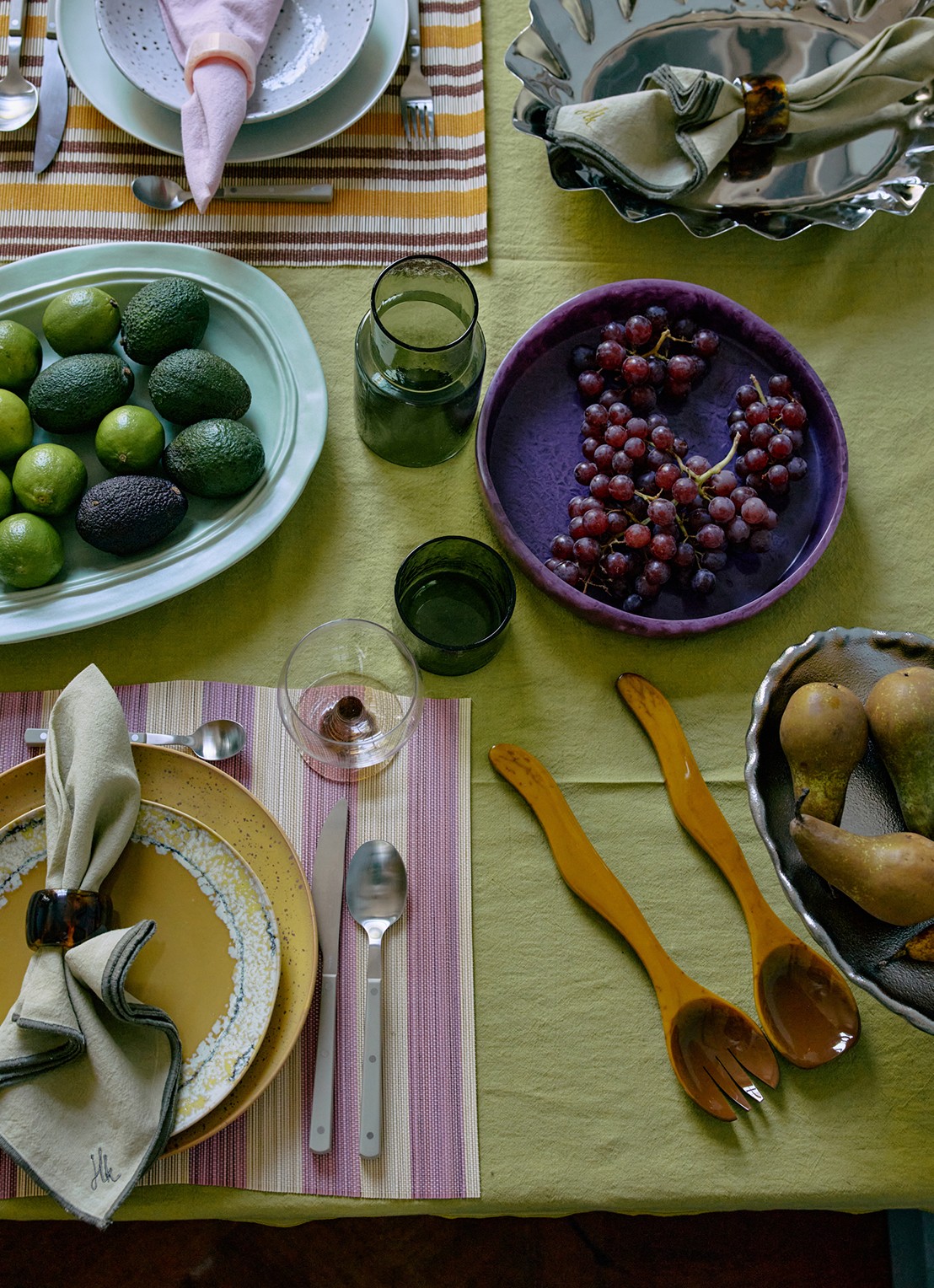 HKliving Saladebestek 2-delig - detail 2 bruin