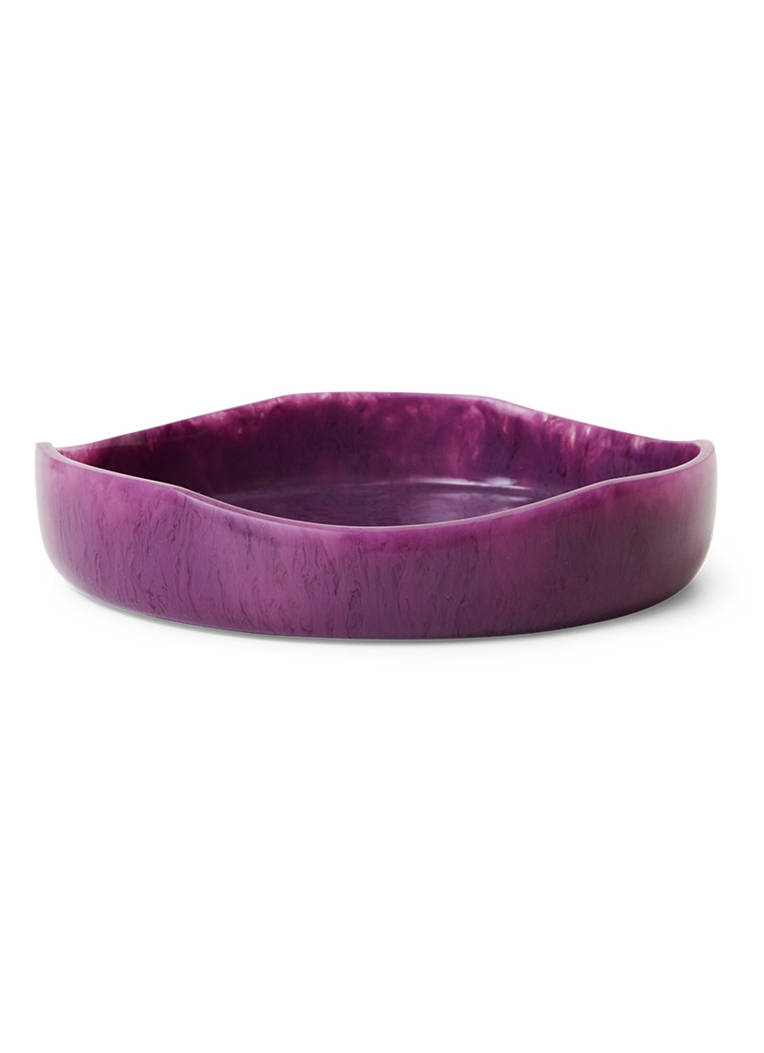HKliving Saladeschaal 26,5 cm - voorkant 4 aubergine