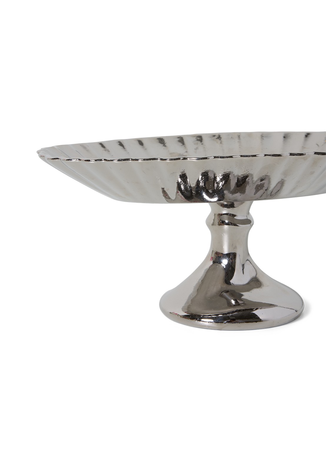 HKliving Schaal 34 cm - achterkant zilver