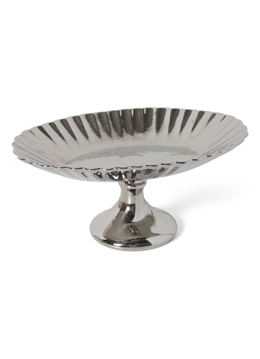 HKliving Schaal 34 cm - voorkant 6 zilver