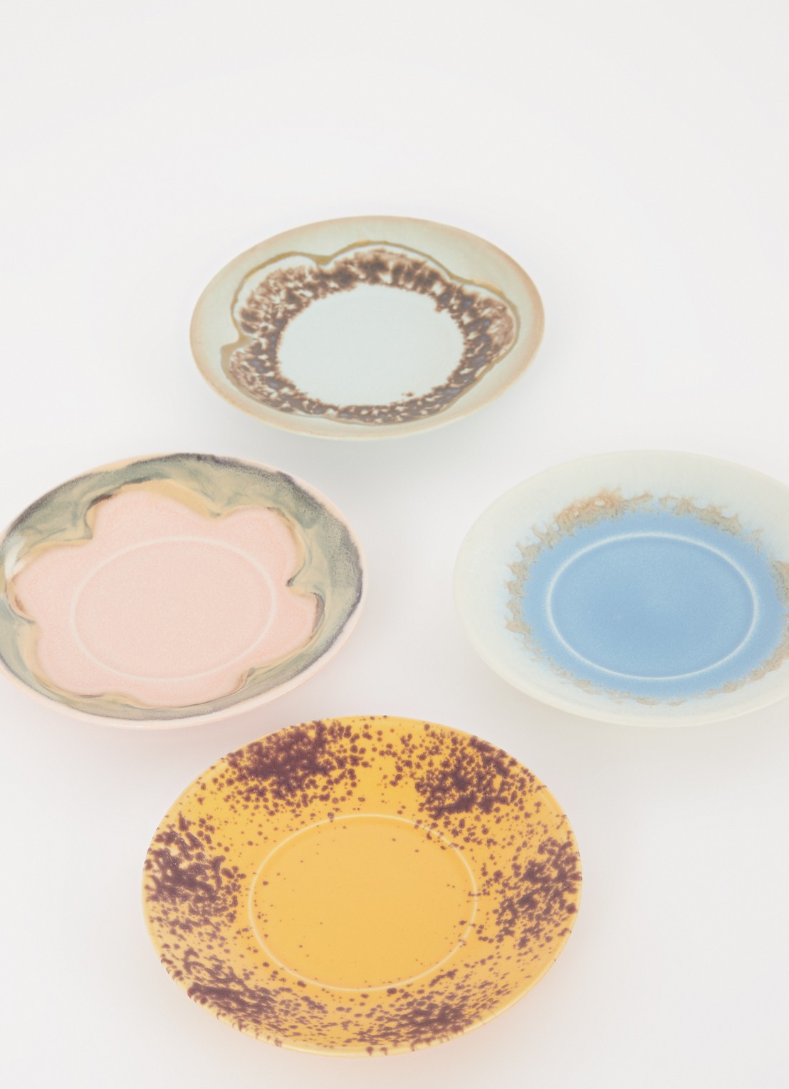 HKliving Schotel 11,5 cm set van 4 - detail blauw