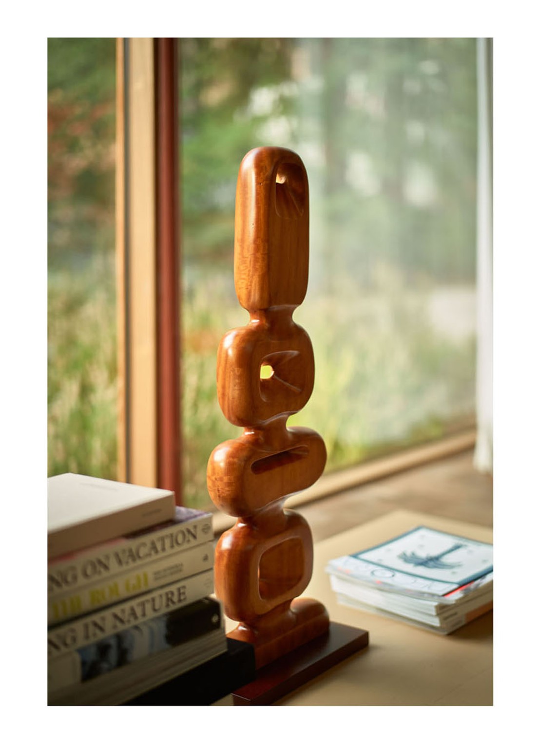 HKliving Sculpture ornament 71 cm - voorkant 2 bruin