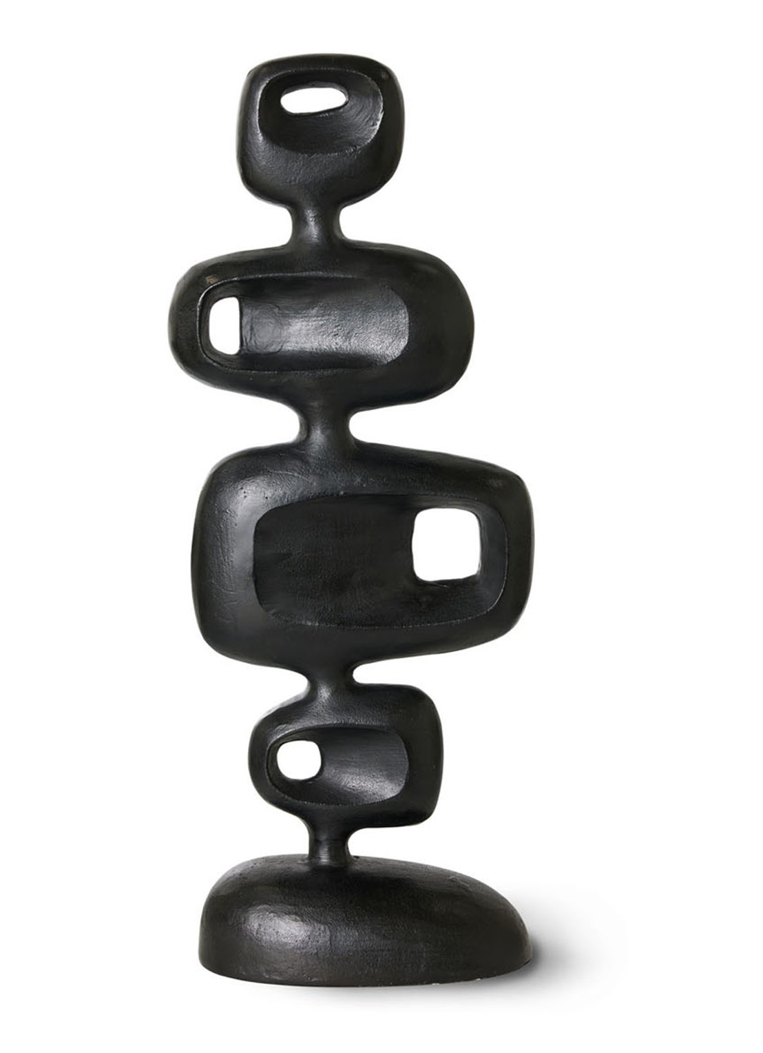 HKliving Sculpture ornament 80 cm - voorkant antraciet