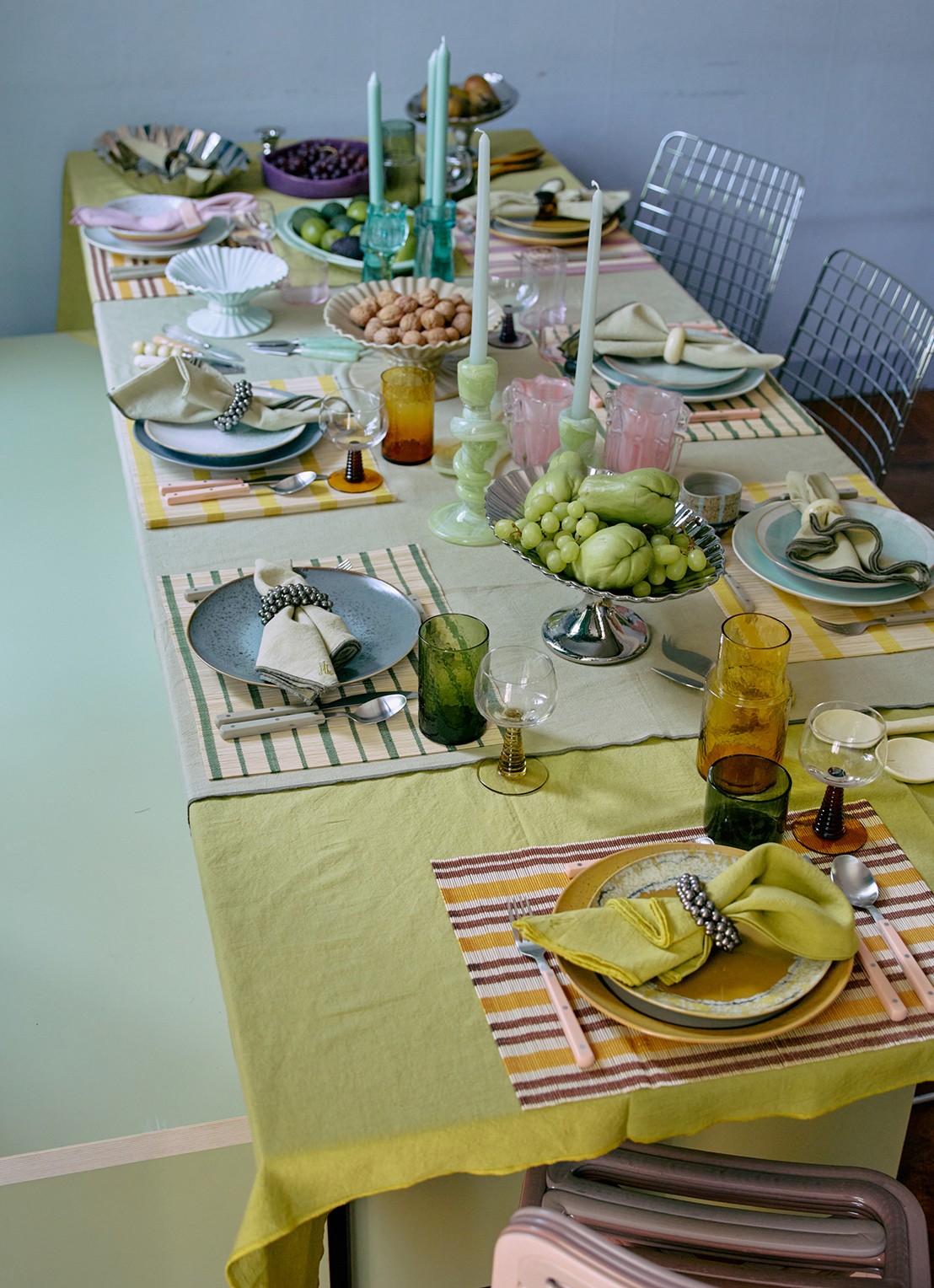 HKliving Servetringen set van 4 - detail 4 zilver