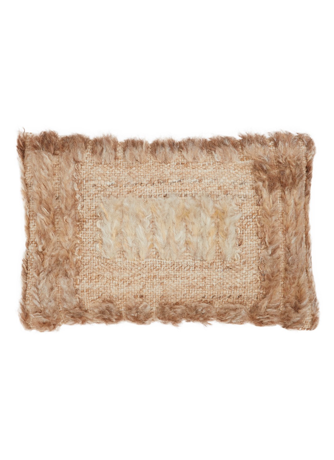 HKliving Sierkussen 40 x 25  cm - voorkant 3 camel